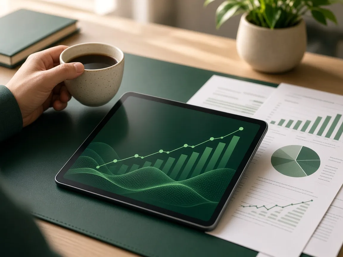 Finansal rapor ve grafikler üzerinde değerlendirme